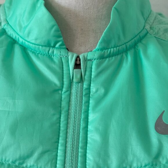 Nike Vest Women's Size Small Green Athletic Running Lightweight Full Zip Reflect - Picture 9 of 10